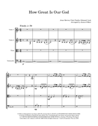 How Great Is Our God String Quartet scores gallery preview page 4