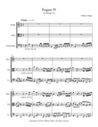 Two Fugues for String Trio