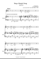 Sing a simple song 2-Part scores gallery preview page 3