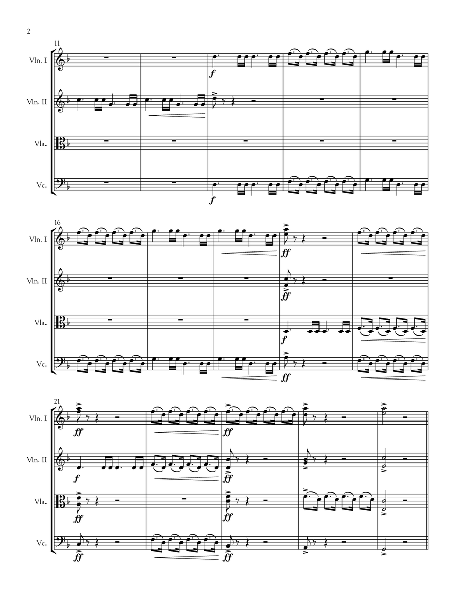 The Stonecutter's Tale: String Quartet #3 String Quartet scores gallery preview page 6