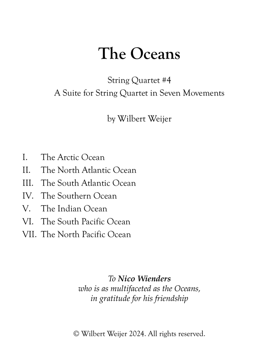 The Oceans: String Quartet #4 String Quartet scores gallery preview page 3