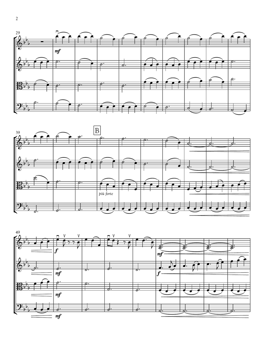 Voyages: String Quartet #2 String Quartet scores gallery preview page 6