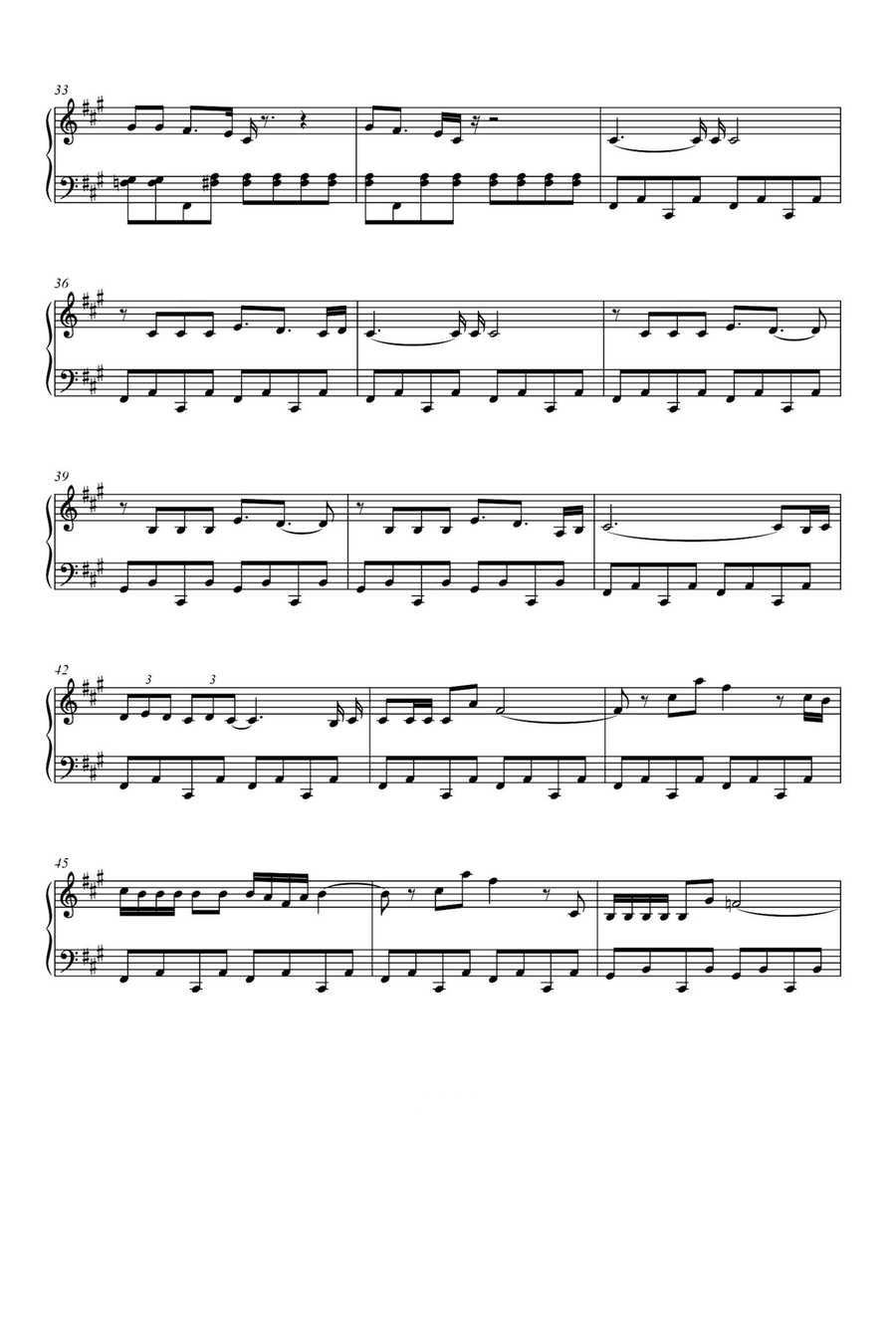 Ice Piano Solo scores gallery preview page 3