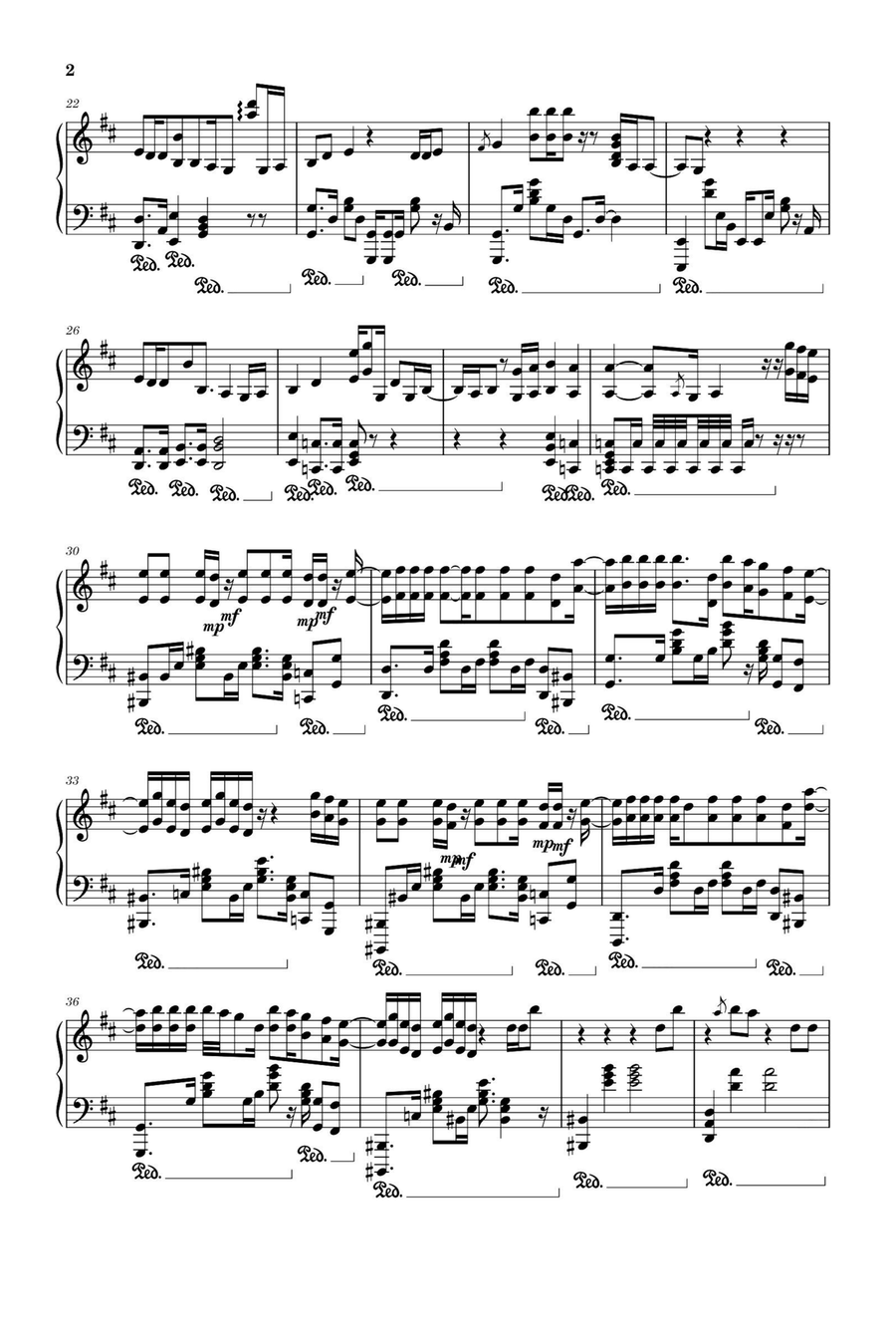 Anybody Else Piano Solo scores gallery preview page 2
