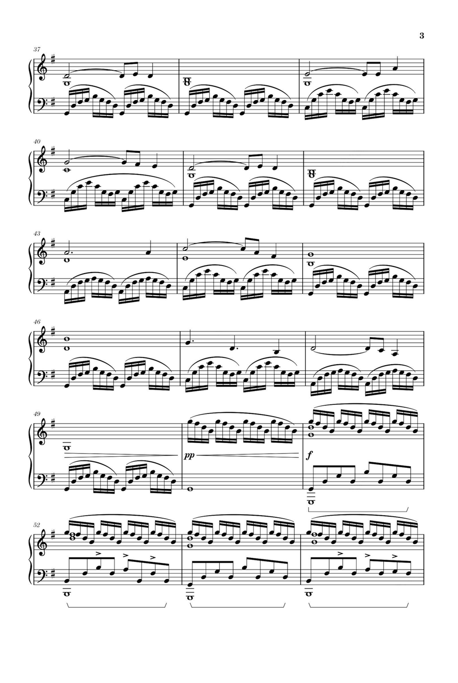 Silent Night Piano Solo scores gallery preview page 3