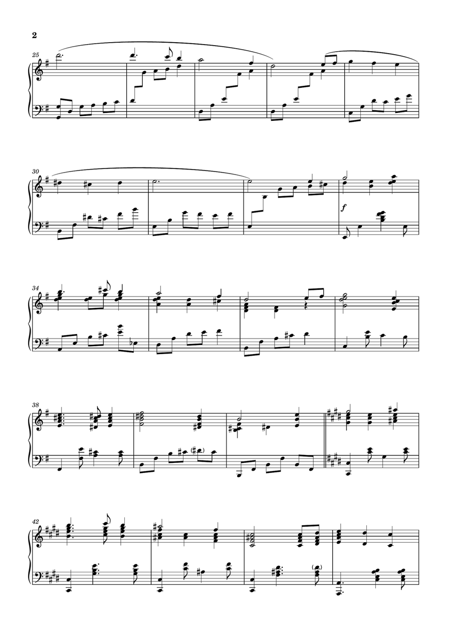 Greensleeves Piano Solo scores gallery preview page 2