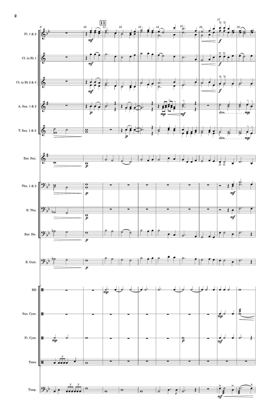 Fortune's Folly Concert Band scores gallery preview page 2