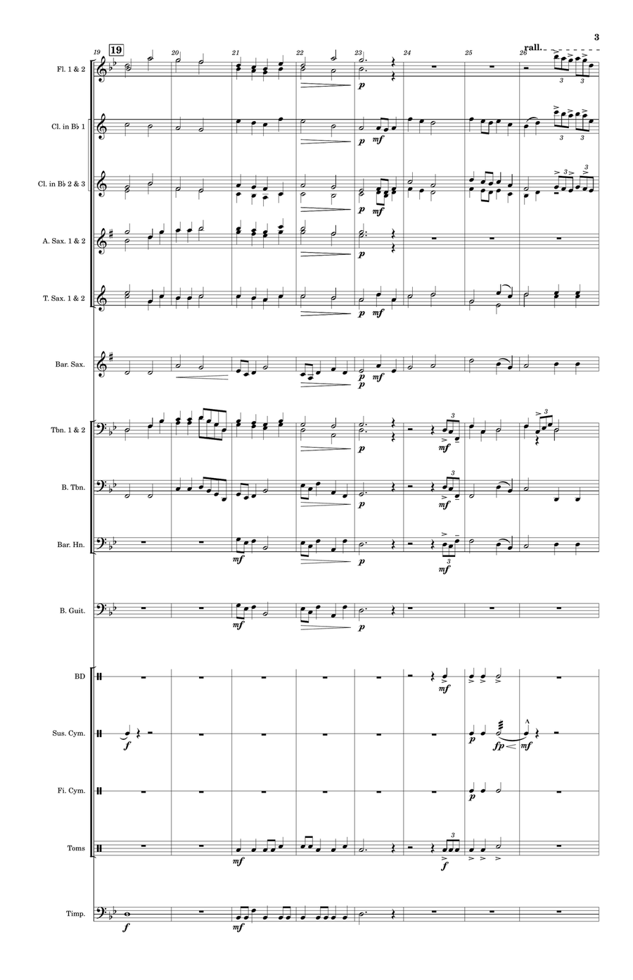 Fortune's Folly Concert Band scores gallery preview page 3