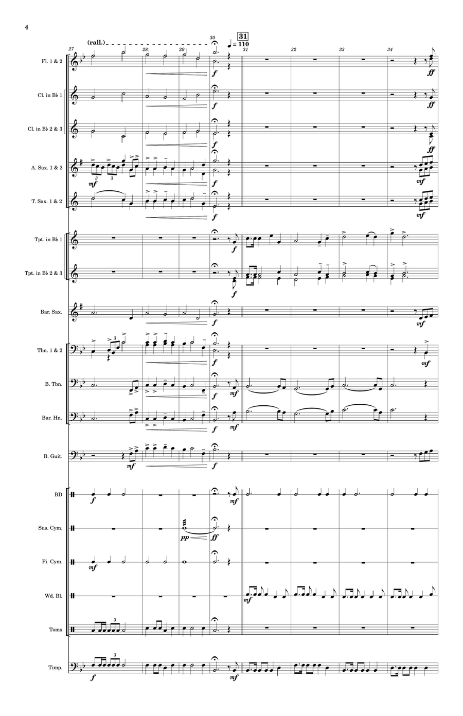 Fortune's Folly Concert Band scores gallery preview page 4