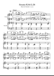 "Sonata K.64" Dm, Piano 4hand, Intermediate mini preview