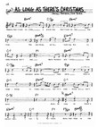 AS LONG AS THERE'S CHRISTMAS - Lead Sheet