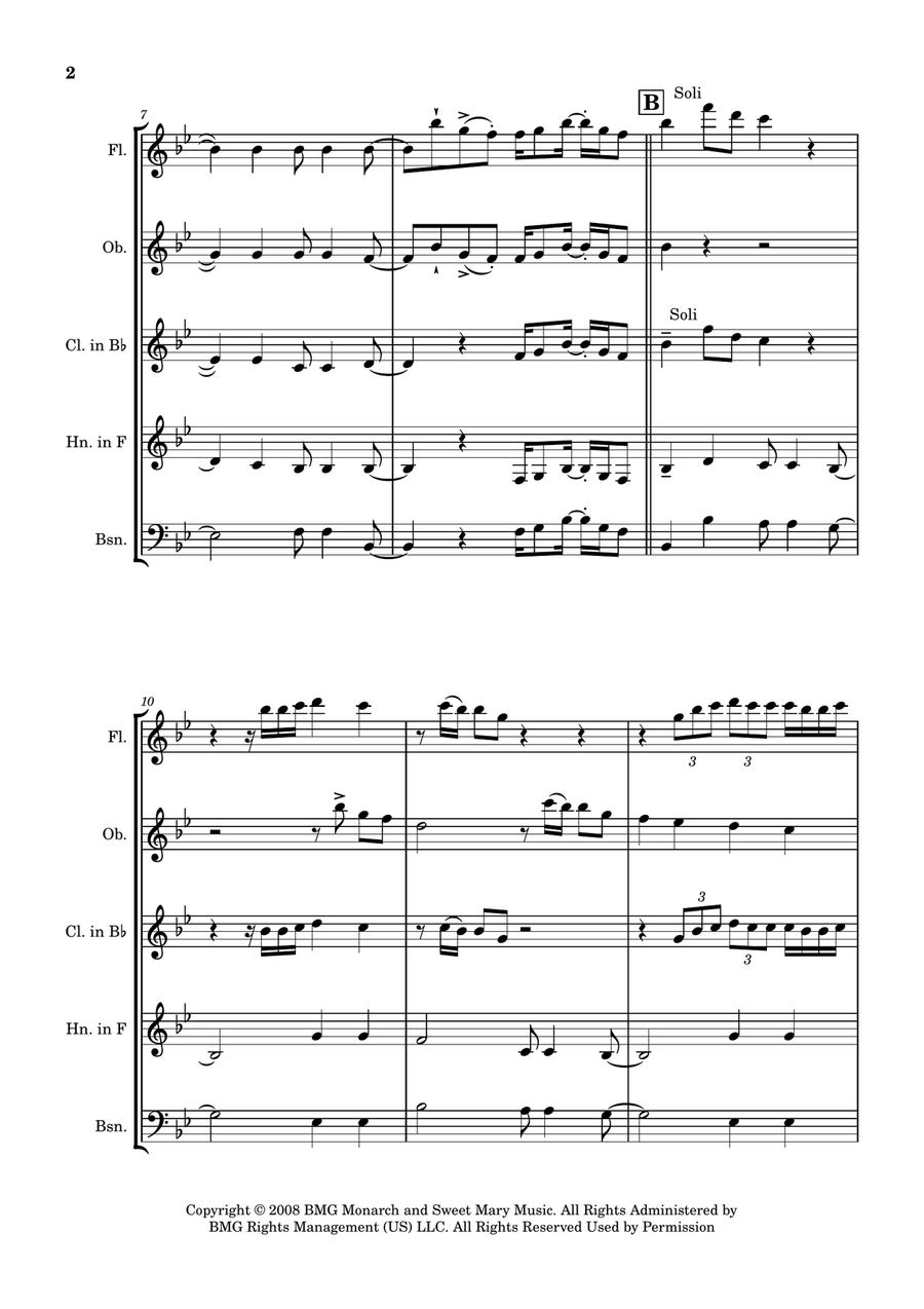 You Are The Best Thing Woodwind Quintet scores gallery preview page 4