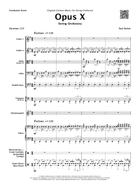 Opus X (String Orchestra) String Orchestra scores gallery preview page 3