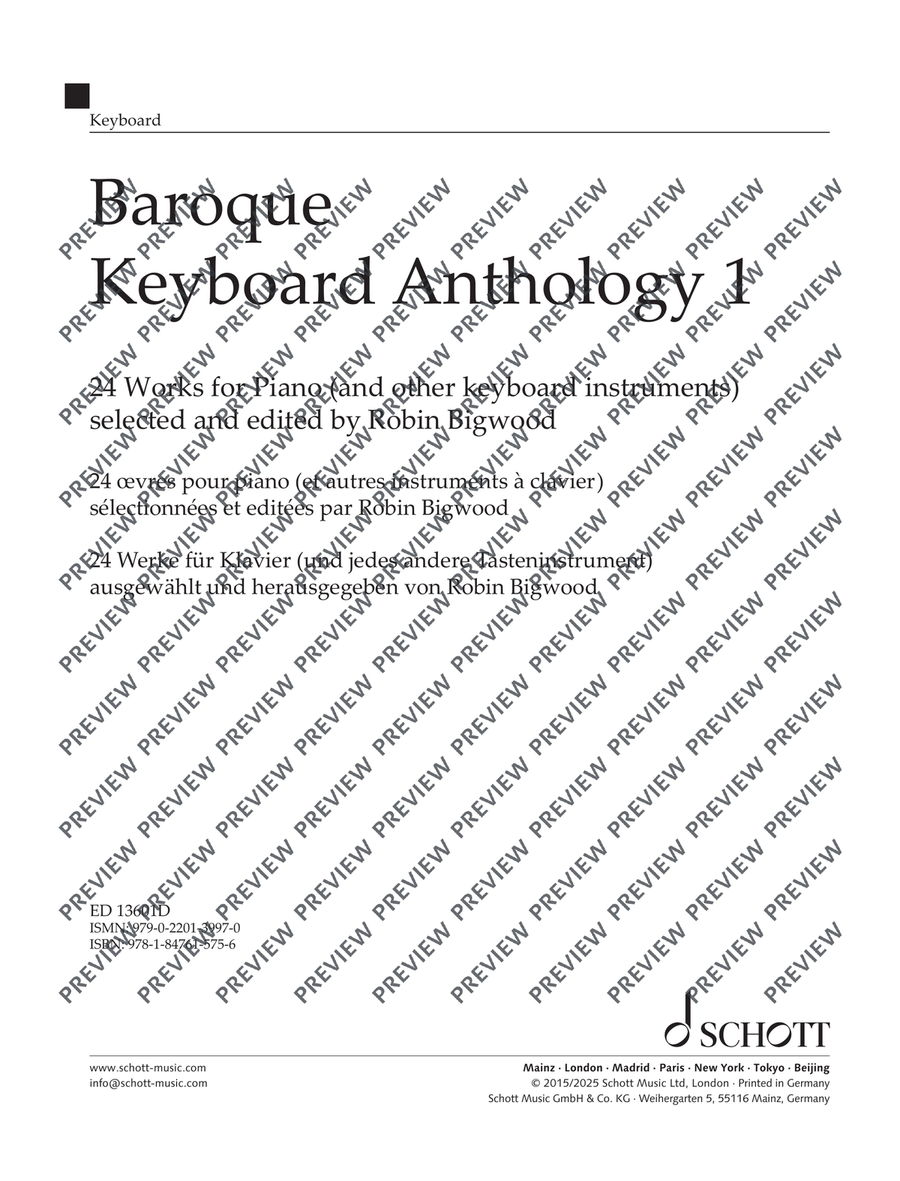 Baroque Keyboard Anthology Piano Solo - Digital Sheet Music page 2
