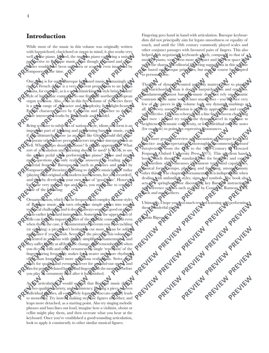 Baroque Keyboard Anthology Piano Solo - Digital Sheet Music page 5