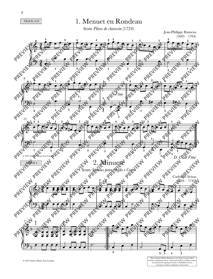 Baroque Keyboard Anthology Piano Solo - Digital Sheet Music page 9