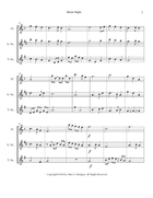 Silent Night (Woodwind Trio): Flute, Alto Sax and Tenor Sax Woodwind Trio scores gallery preview page 6