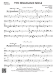 Two Renaissance Noels: Baritone / Euphonium