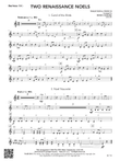 Two Renaissance Noels: Baritone T.C.