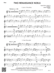 Two Renaissance Noels: Flute