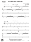 Two Renaissance Noels: Percussion 2