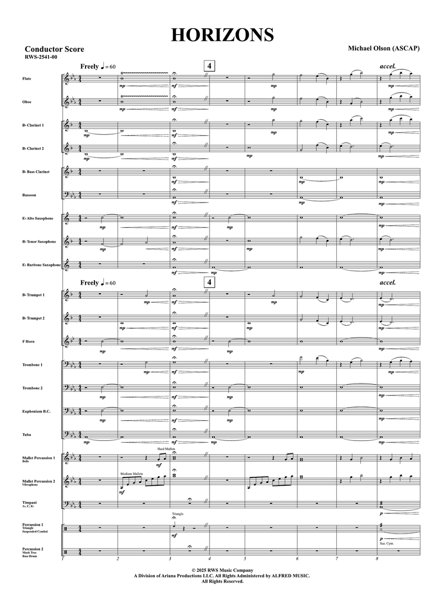 Horizons: Score Concert Band - Digital Sheet Music page 3