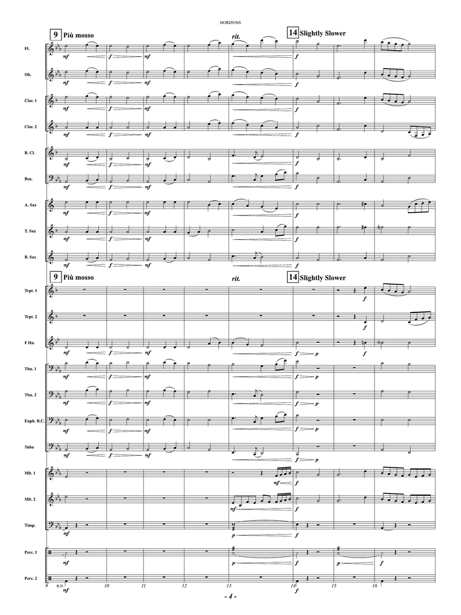 Horizons: Score Concert Band - Digital Sheet Music page 4