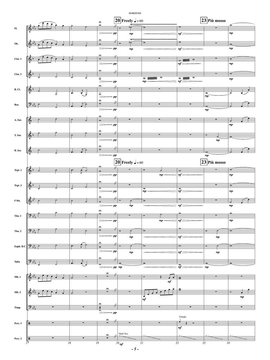 Horizons: Score Concert Band - Digital Sheet Music page 5