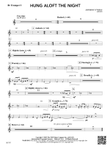 hung aloft the night: B-flat Trumpet 3