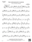 Two Renaissance Dances: Percussion 1