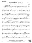 March of the Patriots: B-flat Clarinet 2