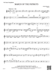 March of the Patriots: B-flat Tenor Saxophone