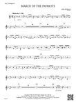 March of the Patriots: B-flat Trumpet 3