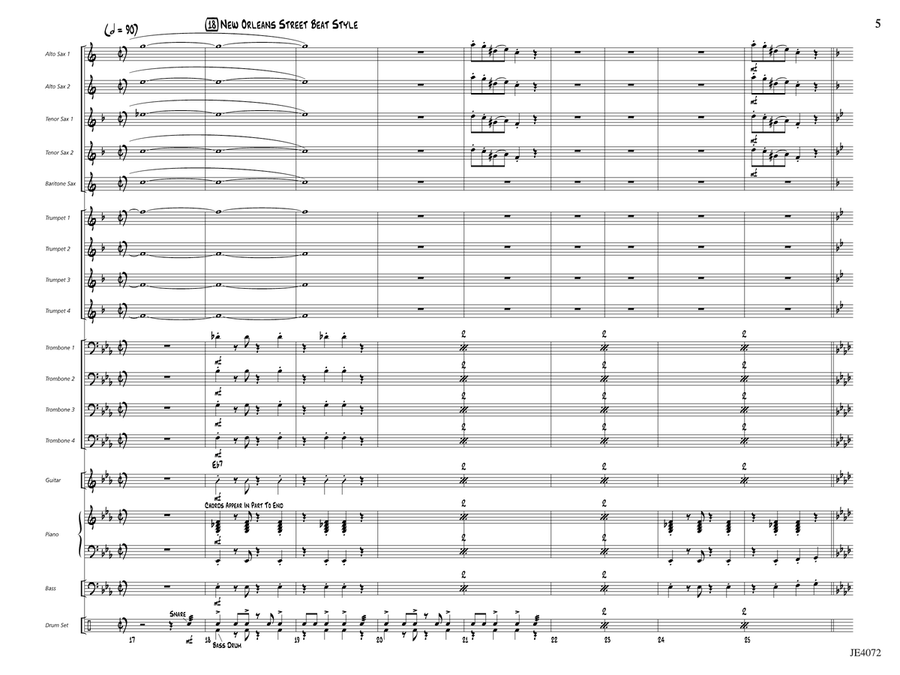 Just a Closer Walk with Thee: Score by Chris Sharp Jazz Ensemble - Digital Sheet Music page 5