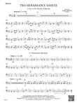 Two Renaissance Dances: Bassoon