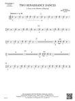 Two Renaissance Dances: Percussion 3