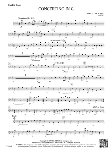 Concertino in G: Double Bass