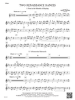 Two Renaissance Dances: Flute