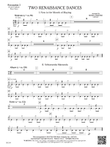 Two Renaissance Dances: Percussion 2