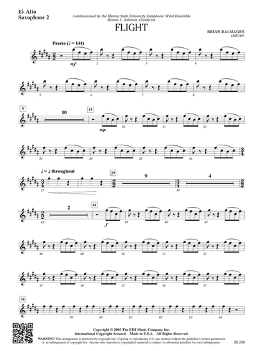 Flight: E-flat Alto Saxophone 2
