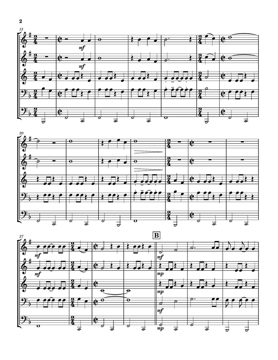 Ring Of Fire Brass Quintet scores gallery preview page 2