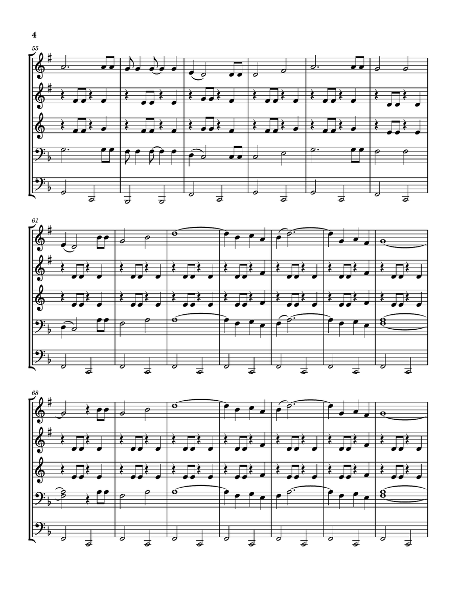 Ring Of Fire Brass Quintet scores gallery preview page 4