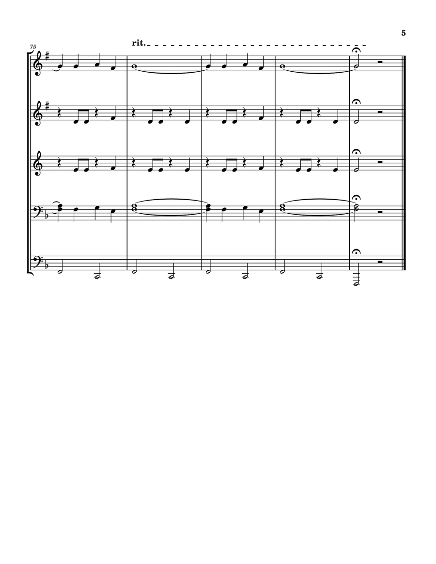 Ring Of Fire Brass Quintet scores gallery preview page 5