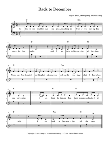 Back To December