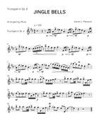 Jingle Bells - Brass Quartet & Piano in C Major - Advanced Brass Quartet scores gallery preview page 4