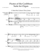 Medley: Hoist The Colours with Davy Jones, Jack Sparrow, One Day, and Drink Up Me Hearties Organ Solo scores gallery preview page 3