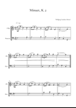 Minuet, K.2