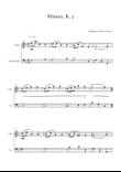 Minuet, K.2