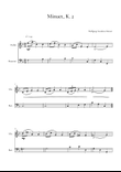 Minuet, K.2