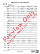 The Curse of Tutankhamun Concert Band scores gallery preview page 4